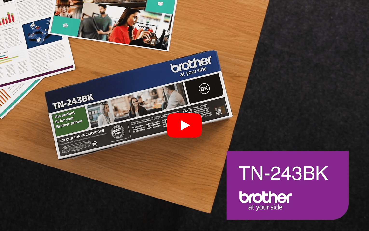 Genuine Brother TN-243BK Toner Cartridge - Black 5